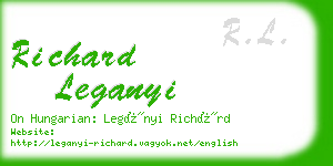 richard leganyi business card